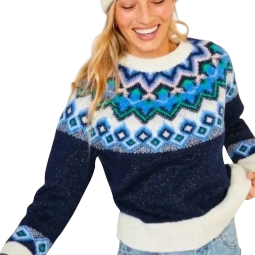 Old Navy Crew Neck Fair Isle Sweater NWT